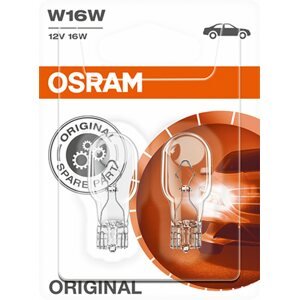 Autóizzó Osram Originál W16W, 12 V, 16 W, W2.1x9.5d, 2 db