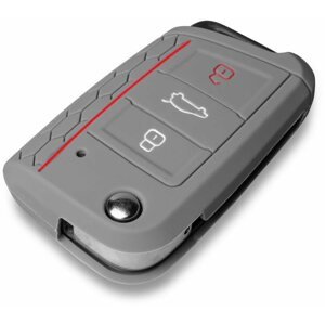 Autókulcs védőtok Escape6 védő szilikon kulcstartó tok VW/Seat/Skoda újabb generációhoz, kilökő kulccsal