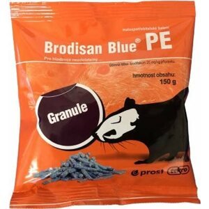 Jed na hlodavce Brodisan Blue PE® - 150 g granule SÁČEK