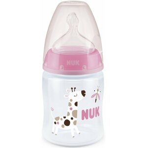 Cumisüveg NUK FC+ cumisüveg hőmérséklet-szabályozóval 150 ml rózsaszínű