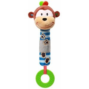 Baba rágóka Babyono Sípoló játék rágókával - George, a majom 3m+