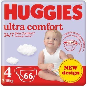 Eldobható pelenka HUGGIES Ultra Comfort Mega 4 (66 db)