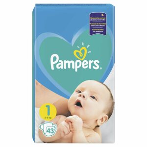 Eldobható pelenka PAMPERS New Baby Dry 1-es méretű Newborn 43 db