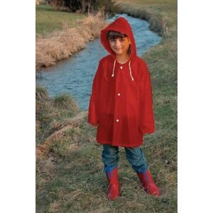 Esőkabát Doppler Kapucnis gyerek esőkabát, 140, piros