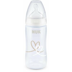 Cumisüveg NUK FC+ cumisüveg hőmérséklet-szabályozóval 300 ml, fehér