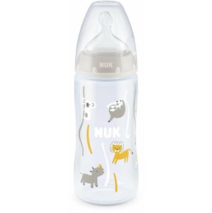 Cumisüveg NUK FC+ cumisüveg hőmérséklet-ellenőrzővel 300 ml, bézs