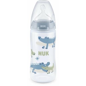 Cumisüveg NUK FC+ cumisüveg hőmérséklet-ellenőrzővel 300 ml, kék