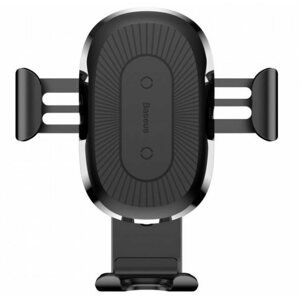 Telefontartó Baseus Wireless Charger Gravity Car Mount Black