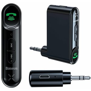 Headset Baseus Qiyin AUX Car Bluetooth Receiver Black