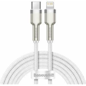Adatkábel Baseus Cafule Series USB-C to Lightning PD 20W, 2m, fehér