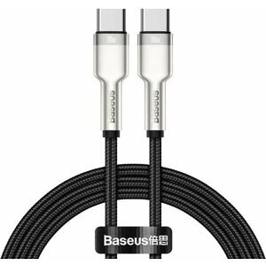 Adatkábel Baseus Cafule Series USB-C male to USB-C male - 100W, 1m, fekete