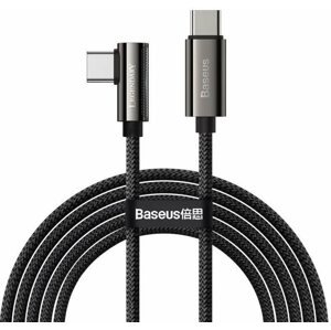 Adatkábel Baseus Elbow Fast Charging Data Cable Type-C to Type-C 100W 1m Black
