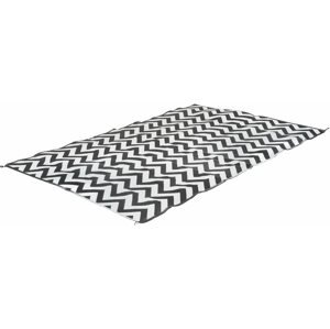 Kemping szőnyeg Bo-Camp Chill mat Carpet XL Wave Black/White