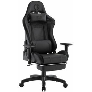 Gamer szék BHM Germany Turbo LED, műbőr, fekete