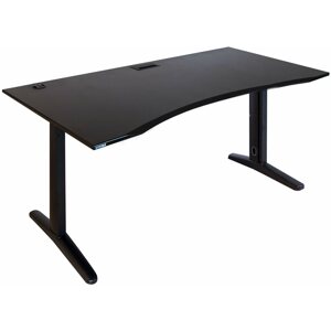 Gaming asztal SYBERDESK ELITE XXL, 170 x 76 x 76 -75 cm, LED, Cable Organisation System, Ambilight, fekete