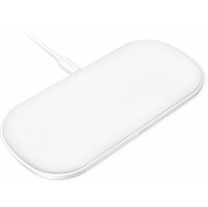 Vezeték nélküli töltő ChoeTech 5-Coils Dual Wireless Fast Charger Pad 2x 10W White