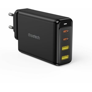 Töltő adapter ChoeTech PD 140W GaN 2 x USB-C + 2 x USB-A Charger