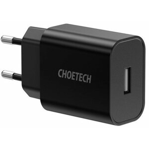 Töltő adapter ChoeTech Smart USB Wall Charger 12W Black