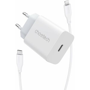 Töltő adapter Choetech PD20W Type-C Wall Charger + MFi USB-C to Lightning Cable