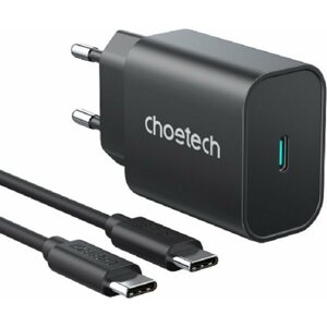 Töltő adapter Choetech Quick Charger 25W for Samsung + USB-C 2m Cable