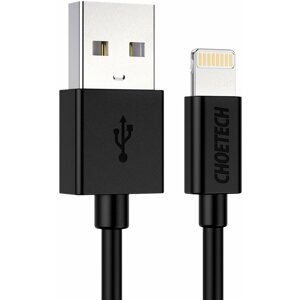 Adatkábel ChoeTech MFI Certified USB-A to Lightning 1.8m Cable Black