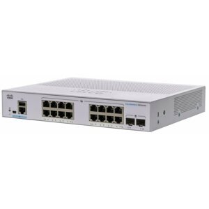 Switch CISCO CBS350 Managed 16-port GE, Ext PS, 2×1G SFP
