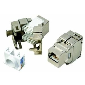 Keystone Datacom RJ45 STP CAT5E SILVER önmetsző zárókő