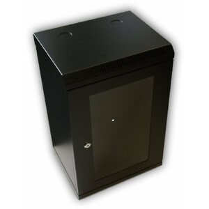 Szerver szekrény Datacom 10" 12U / 280mm (üveges) fekete
