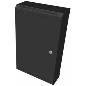 Szerver szekrény Datacom 10" 12U / 140 mm (fémlemez) fekete