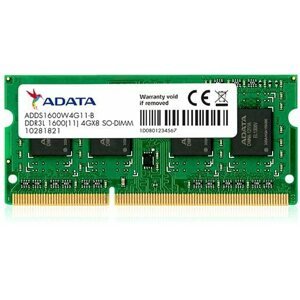RAM memória ADATA SO-DIMM 4GB DDR3L 1600MHz CL11