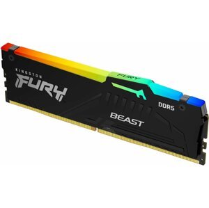 RAM memória Kingston FURY 16GB DDR5 5200MHz CL40 Beast Black RGB