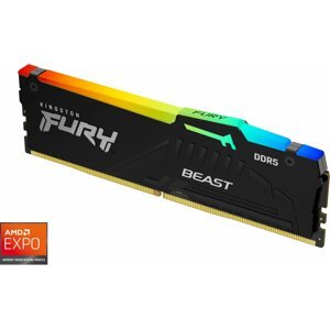 RAM memória Kingston FURY 16GB DDR5 5200MHz CL36 Beast Black RGB EXPO