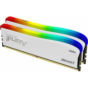 RAM memória Kingston FURY 16GB KIT DDR4 3200MHz CL16 Beast RGB White Special Edition