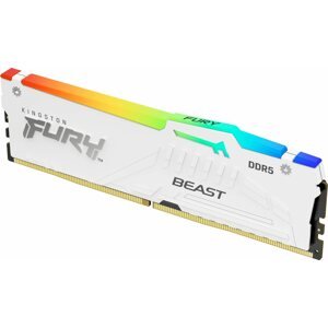 RAM memória Kingston FURY 16GB DDR5 5200MHz CL40 Beast White RGB XMP