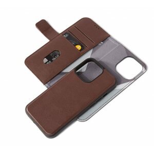 Mobiltelefon tok Decoded Leather Detachable Wallet Brown iPhone 14 Max