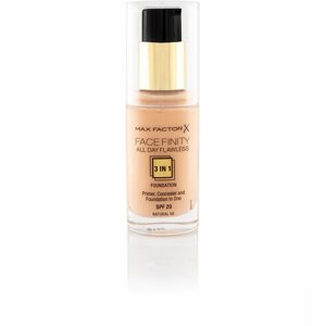 Alapozó MAX FACTOR Facefinity All Day Flawless 3in1 Foundation SPF20 50 Natural 30 ml