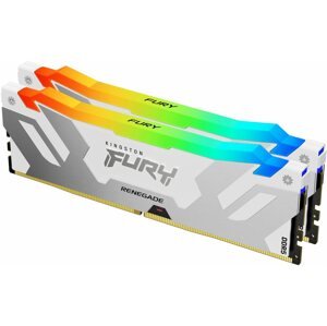 RAM memória Kingston FURY 64GB KIT DDR5 6000MHz CL32 Renegade White RGB XMP