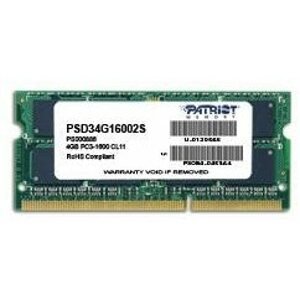 RAM memória Patriot SO-DIMM 4GB DDR3 1600MHz CL11 Signature Line