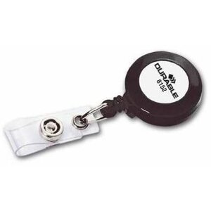 Visszahúzható kulcstartó DURABLE rolo rendszer klippel és gombbal - 10 darabos csomag