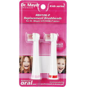 Elektromos fogkefe fej Dr. Mayer RBH10K-B - 2db csere fej GTS1000K készülékekhez - rózsaszín