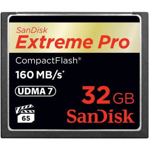Memóriakártya SanDisk Compact Flash 32 GB 1000X Extreme Pro