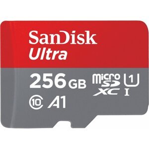 Memóriakártya SanDisk MicroSDXC Ultra 256GB + + SD adapter