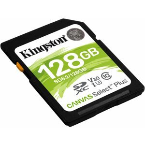 Memóriakártya Kingston Canvas Select Plus SDXC 128GB Class 10 UHS-I