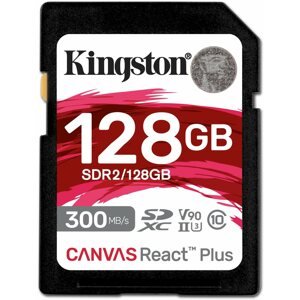 Memóriakártya Kingston SDXC 128 GB Canvas React Plus
