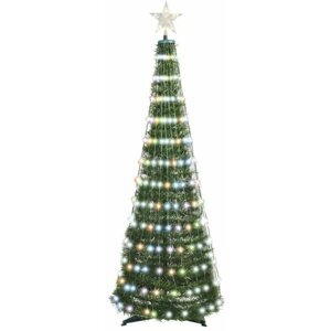 Karácsonyfa EMOS LED karácsonyfa fényfüzérrel és csillaggal, 1,5 m, beltéri, távirányító, időzítő, RGB