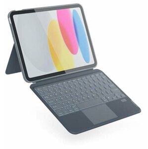 Tablet tok Epico Apple iPad 10.9" (2022) tok billentyűzettel - cseh, szürke