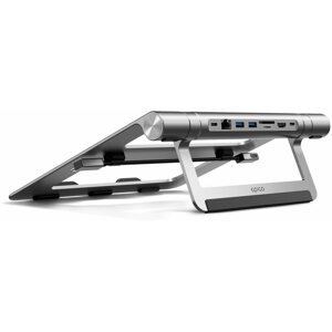 Laptop állvány Epico 8 az 1-ben USB-C hub laptop-állvánnyal