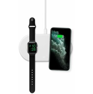 Vezeték nélküli töltő Epico vezeték nélküli töltő Apple Watch-hoz és iPhone-hoz adapterrel - fehér