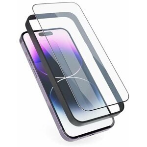 Üvegfólia Epico Edge To Edge iPhone 14 Pro üvegfólia, 2 db + szerelőkeret