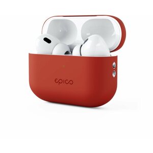 Fülhallgató tok Epico Airpods Pro 2 piros szilikon tok